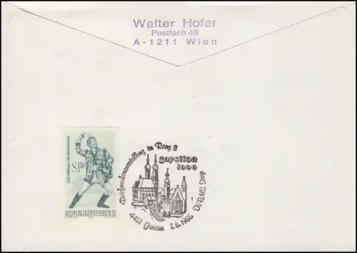 Autriche 1000 ans Garsten Quaerblock sur l'exposition Bijoux R-FDC 7.6.1985