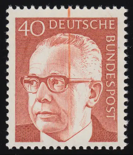 639 Heinemann 40 Pf: trait vertical distinctif au milieu, frais **