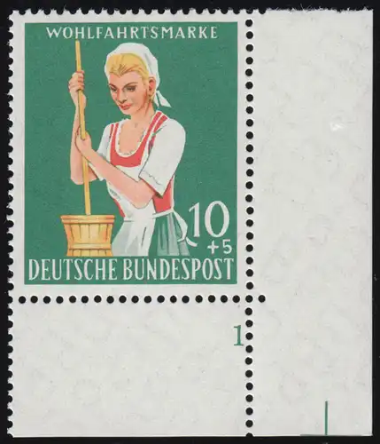 298 Landwirtschaft 10+5 Pf Sennerin ** FN1 Zähnung 1-dg +