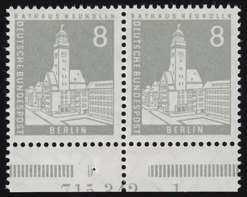 143 Berliner Stadtbilder Rathaus Neukölln: UR-Paar mit HAN 715342 1, gefaltet **