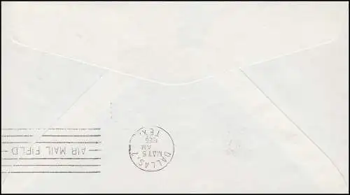 Premier vol FIRST FLIGHT AM-29 depuis Amarillo / Texas 5.5.1966 jusqu'à Dallas 5.5