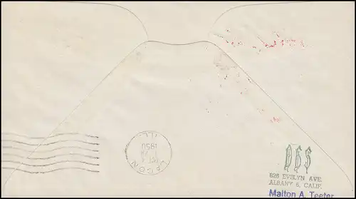 Vol commémoratif de la dédication de l'aéroport de Sutter Country YUBA CITY 1.10.1950 à Lacon