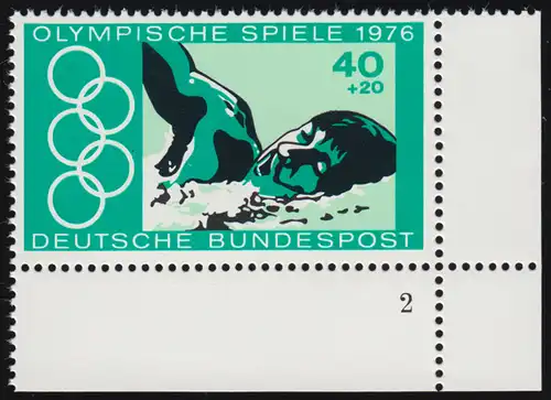 886 Olympia Montréal 40+20 Pf Natation ** FN2