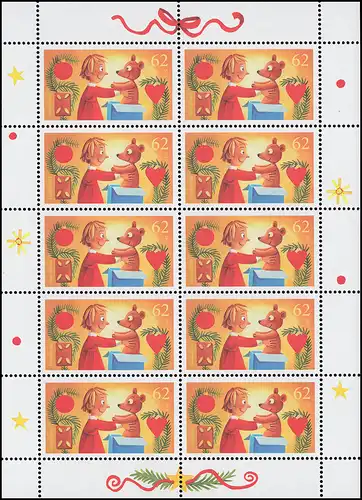 3185 Weihnachten: Freude schenken - 10er-Bogen ** postfrisch