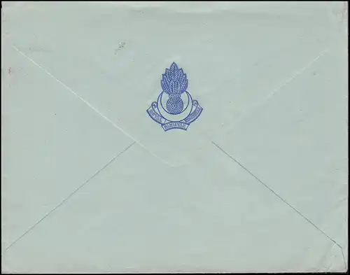 Pakistan Censure Lettre postale aérienne Service militaire aérien en Angleterre