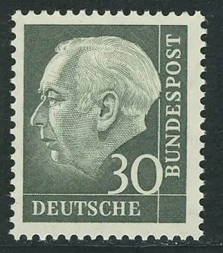 259 Theodor Heuss 30 Pf ** post-fraîchissement