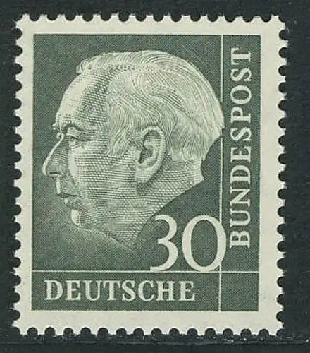 259 Theodor Heuss 30 Pf ** postfrisch