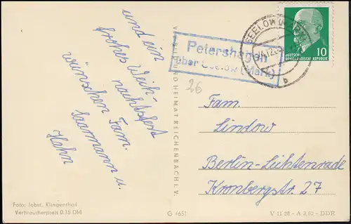 Le poste de Petershagen sur SEELOW (MARK) 24.12.1963 à la fin de l'année AK