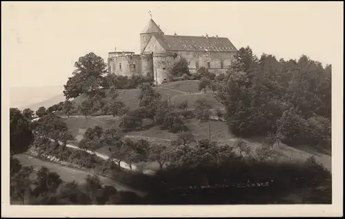 Posté le 16 Marienhagen sur KORBACH 12.10.1954 sur AK Château de Waldeck