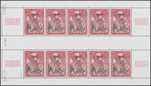 Monaco 1392 Rotes Kreuz - Hl. Petrus Claver 1979: Kleinbogen ** / MNH