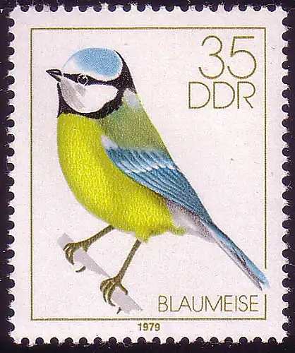 2392 Heimische Singvögel 35 Pf Blaumeise **