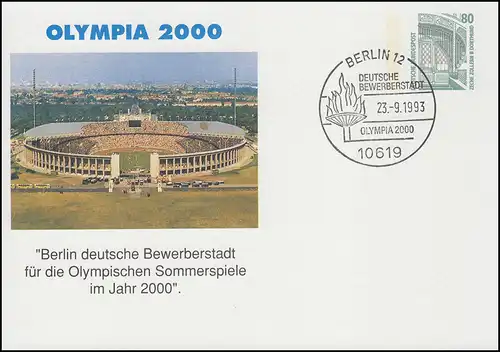 PP 153 OLYMPIA 2000 - Berlin deutsche Bewerberstadt für 2000 mit SSt BERLIN 1993