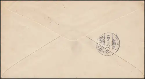 Affaire américaine - Envoi 2 cents avec après porto et taxi-O, GREENSBORO 12.9.1899