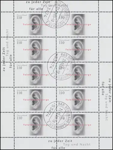 2021 Service de la passoire téléphonique - Bogen 10 samplé BAD NEUENAHR-AHRWEILER 31.10.98