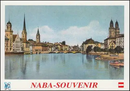 Autriche NABA-Souvenier avec 4 ATM correspondant SSt NABAC Autriche Post 1984