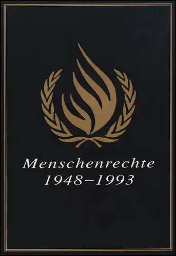 Documentation philatélique: Conférence mondiale des Nations unies sur les droits de l'homme Vienne 1993