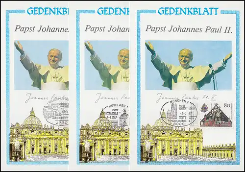 Le Pape Jean Paul II en Allemagne 1987: 12 pages commémoratives avec 12 langues étrangères