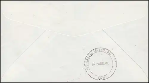 Premier vol FIRST FLIGHT Inauguration AM-2: Washington vers Indianapolis 24.4.1966