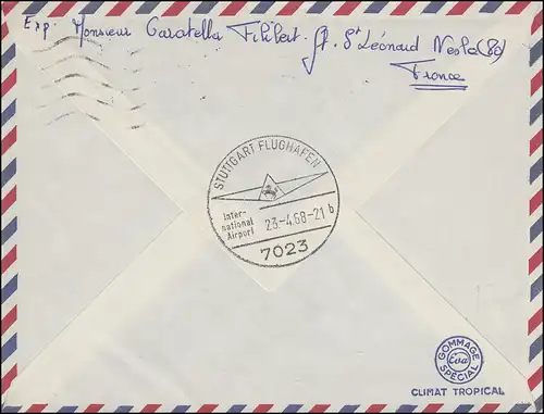 Premier vol Lufthansa Boeing 737 City Jet PARIS - STUTTGART 23 avril 1968