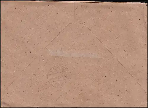 945+959 Conseil de contrôle II 8 Pf + 1 M Lettre en R de Berlin à Hagen