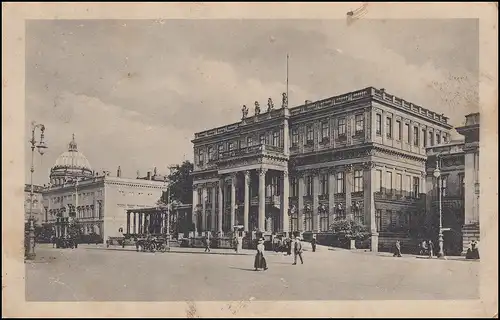 Carte de poste de BERLIN 16.2.15 sur AK Kronprinzen-Palais, selon Lobberich