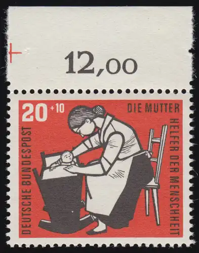 245 Soins des enfants 20+10 Pf Berceau ** Haut-rand