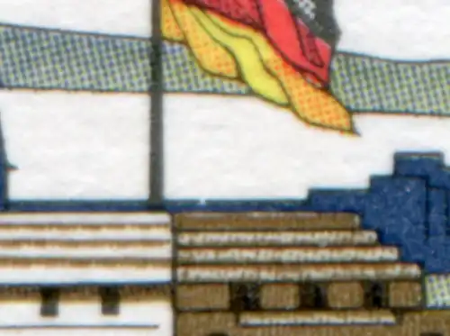 Coblence 1583y avec PLF rupture de ligne sous le drapeau, champ 43, **