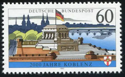1583y Coblence avec encoches PLF dans la rampe au-dessus de BL de KOBLENZ, champ 32, **