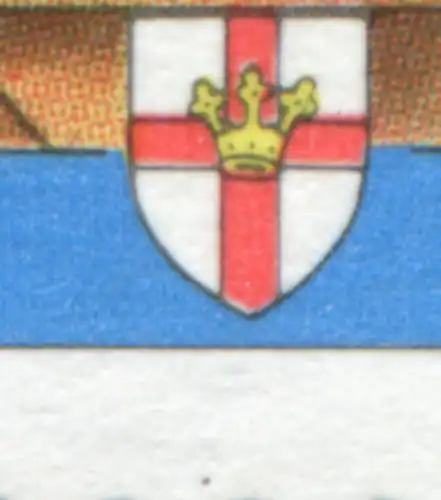 1583y Koblenz mit PLF: Punkt im Rand unter dem Wappen, Felder, postfrisch **