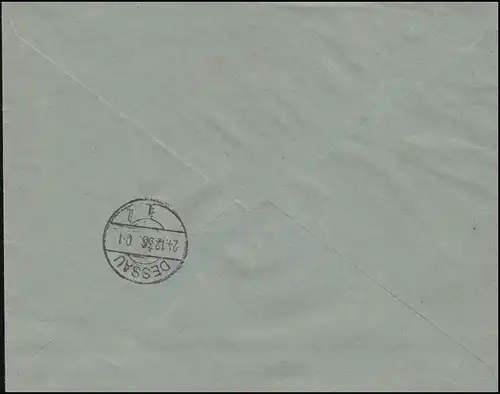 667+681+682 WHW Fleurs alpines sur lettre R MAGDEBURG-SUDENBUrg 23.12.1938