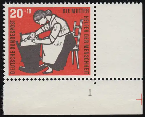 245 Soins des enfants 20+10 Pf Berceau ** FN1