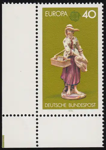 890 Europa 40 Pf Kunsthandwerk ** Ecke u.l.
