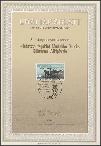 ETB 18/1987 Environnement et protection de la nature, Dülmener Hippopotame sauvage