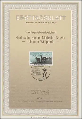 ETB 18/1987 Natur- und Umweltschutz, Dülmener Wildpferd