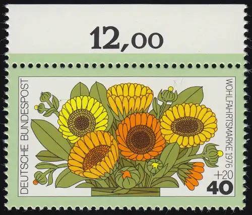 905 Blumen 40+20 Pf Ringelblumen ** Oberrand