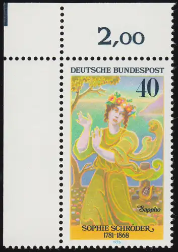 909 Schauspielerinnen 40 Pf Schröder ** Ecke o.l.