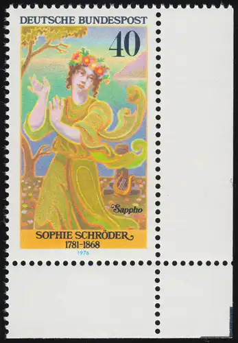909 actrices 40 Pf Schröder ** Coin et r.