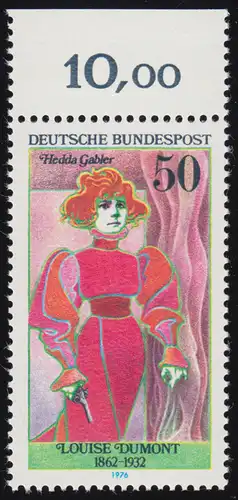 910 Schauspielerinnen 50 Pf Dumont ** Oberrand