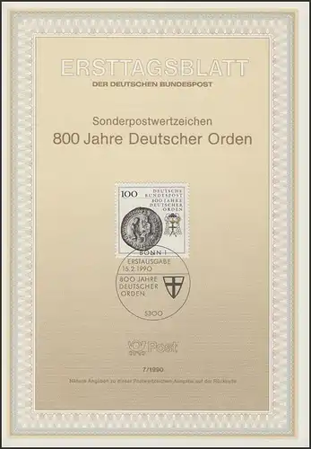 ETB 07/1990 Ordre allemand. .