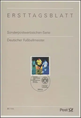 ETB 31/1996 - Fußballmeister, Borussia Dortmund