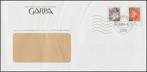 Lettre de plus Fleurs Croucou et Tagetes: GARPA BZ 21 - 00.00.09 sans DV