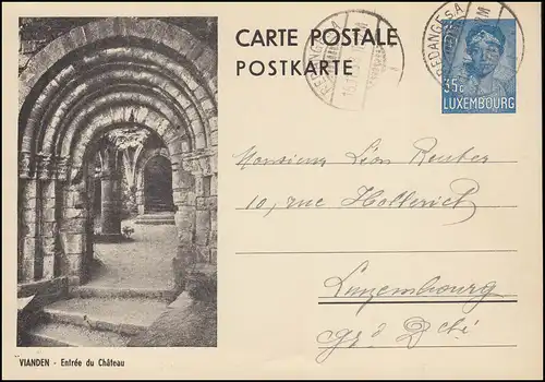 Luxembourg Carte postale P 114a Charlotte: Vlanden, REDANGE s.A.18.11.1938