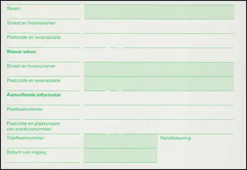 Carte d'adresses AÄK 45 I chiffre 55 centenaire 1986, non utilisée ** / MNH