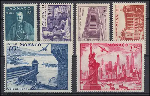 Monaco 331-336 Ausstellung New York, postfrisch **