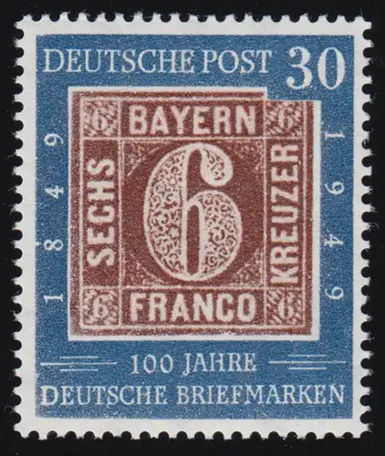 115 Briefmarken 30 Pf. PLF Kerbe links im Bildrand in Höhe der 8, postfrisch **