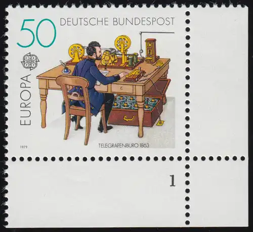 1011 Post- und Fernmeldewesen 50 Pf ** FN1
