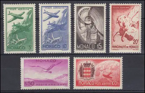 Monaco 267-272 Flugpostmarken, Satz, postfrisch **