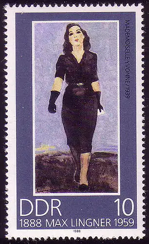 3210 Max Lingner 10 Pf ** post-fraîchissement