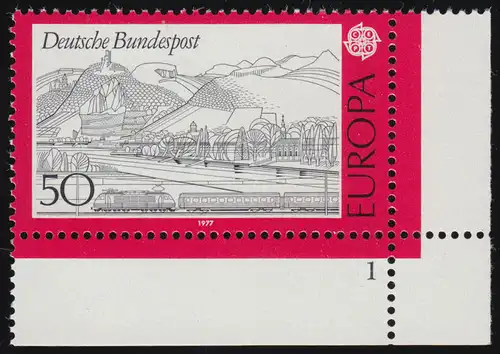 935 Europa 50 Pf Landschaften ** FN1