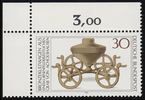 897 Archäologisches Kulturgut 30 Pf ** Ecke o.l.
